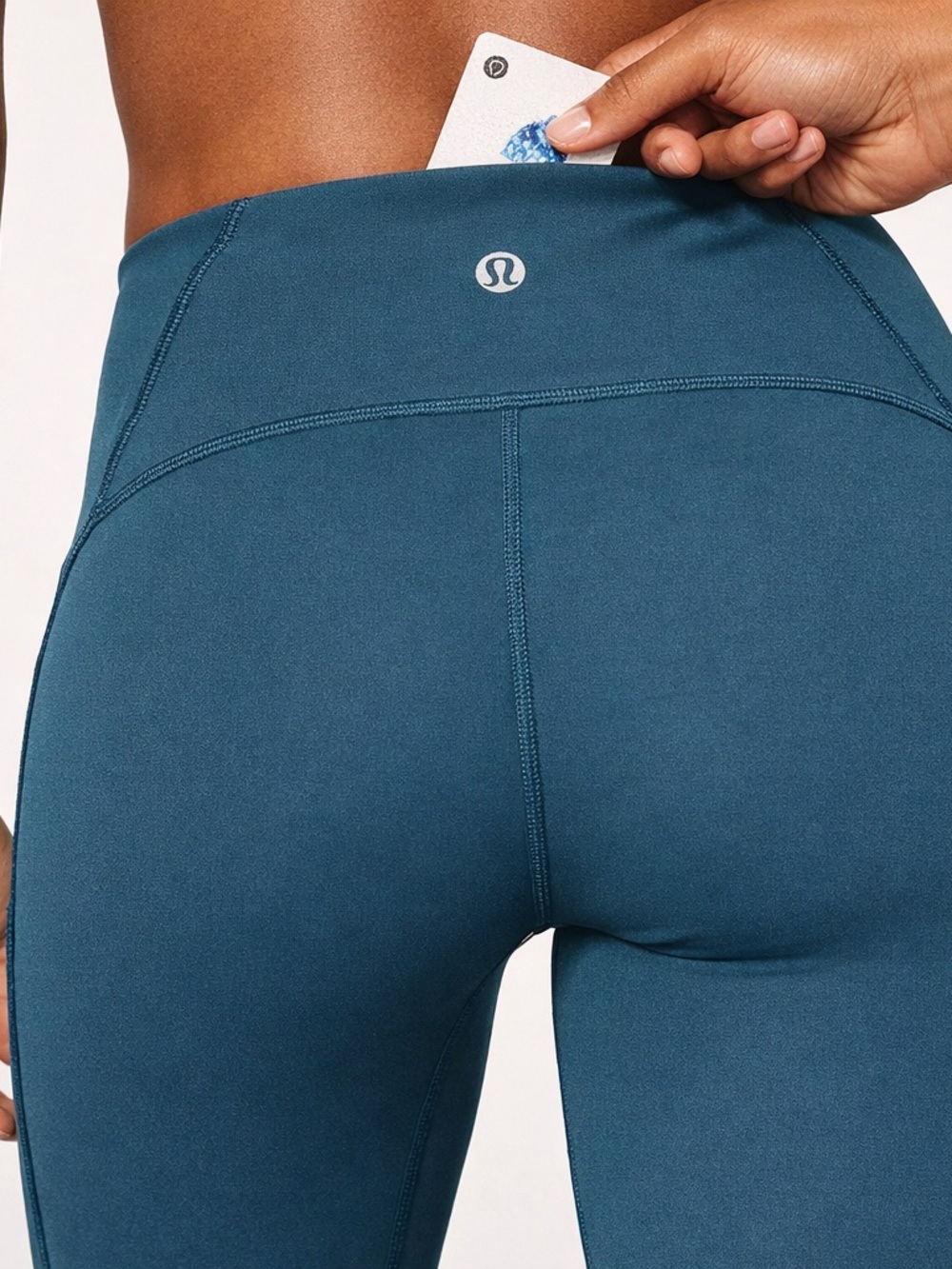 Lululemon Athletica Womens Crop Leggings Size 6 High Rise Mesh Panel Activewear